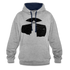 Leuchtturm Hoodie Geschenk für echte Fischköpfe lustiger Hoodie - heather grey/navy