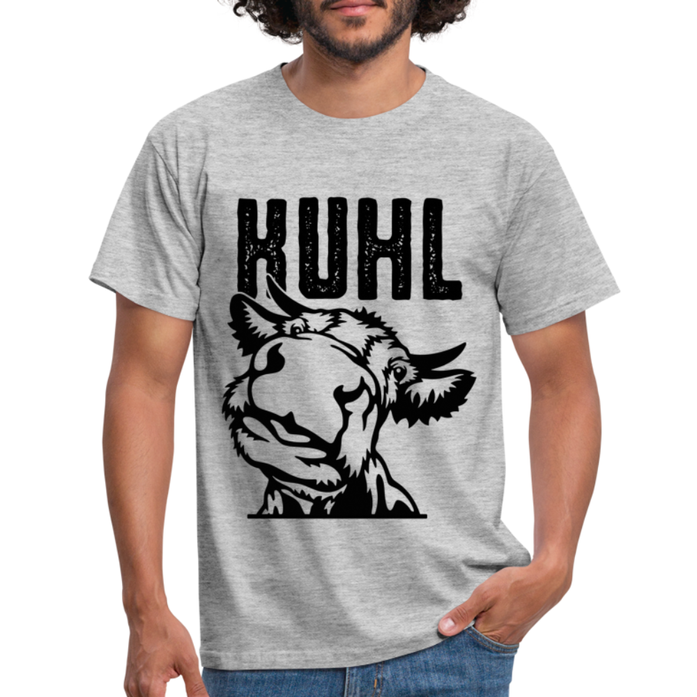 Landwirt Kuh Bauer Shirt Lustige Kuh Kuhl Witziges Bauern Geschenk T-Shirt - heather grey