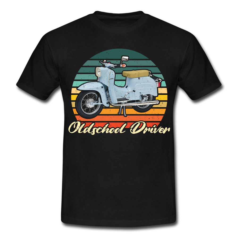 Schwalbe Moped DDR Retro Oldschool Driver T-Shirt - black
