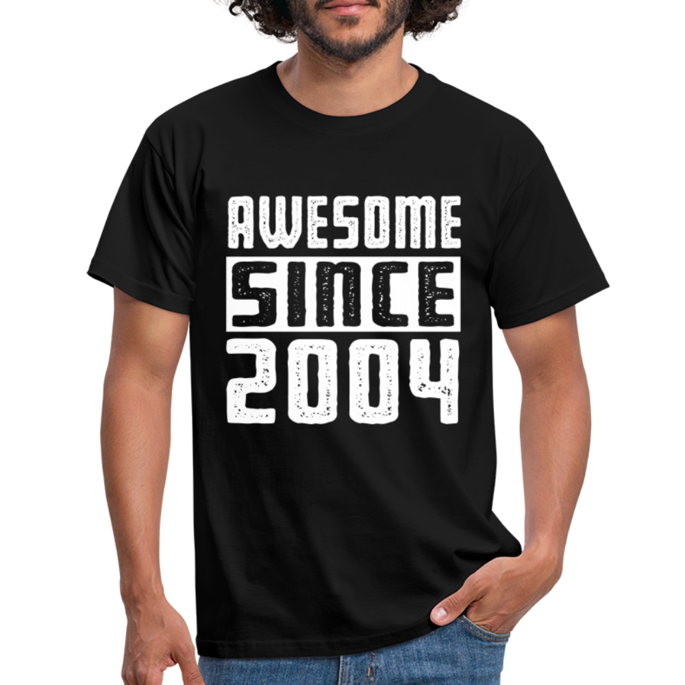 Geboren 2004 Geburtstags Shirt Awesome since 2004 Geschenk T-Shirt - black