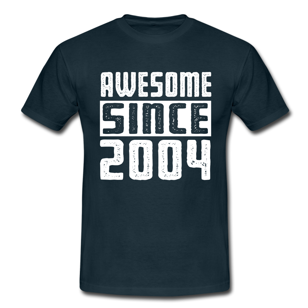 Geboren 2004 Geburtstags Shirt Awesome since 2004 Geschenk T-Shirt - navy