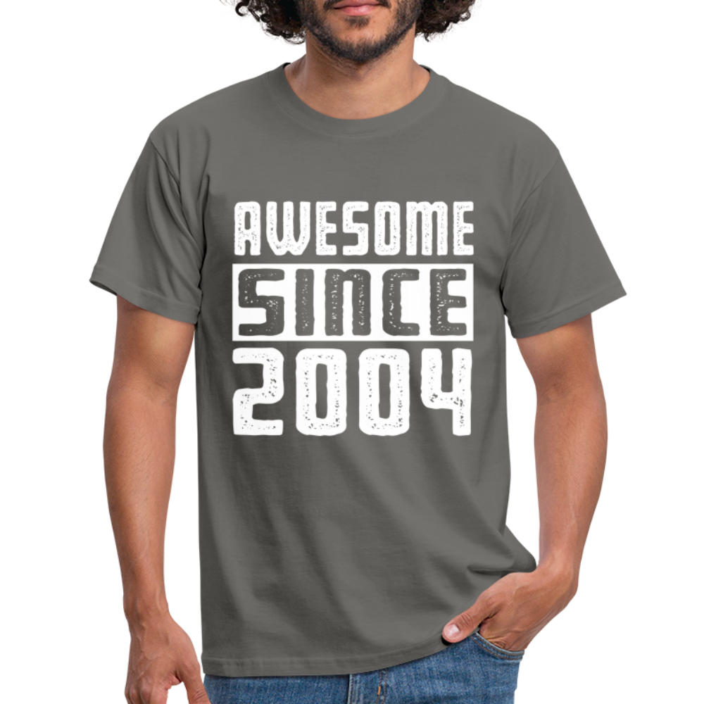 Geboren 2004 Geburtstags Shirt Awesome since 2004 Geschenk T-Shirt - graphite grey