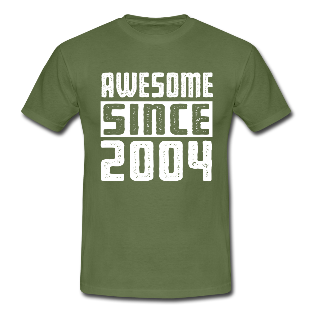 Geboren 2004 Geburtstags Shirt Awesome since 2004 Geschenk T-Shirt - military green