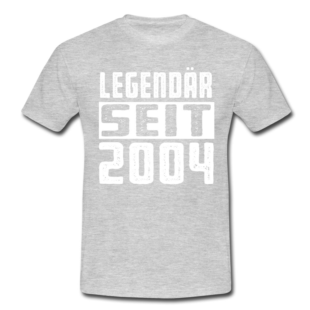 Geboren 2004 Geburtstags Shirt Legendär seit 2004 Geschenk T-Shirt - heather grey