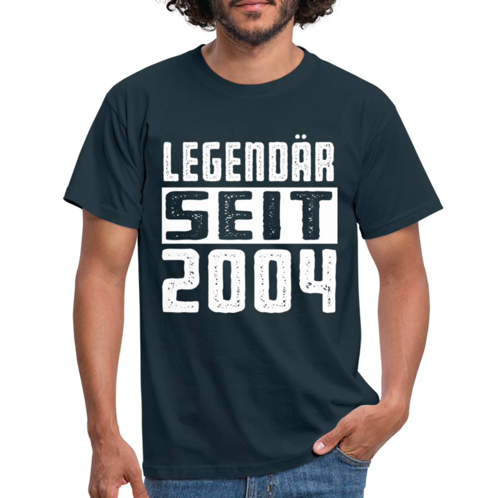 Geboren 2004 Geburtstags Shirt Legendär seit 2004 Geschenk T-Shirt - navy
