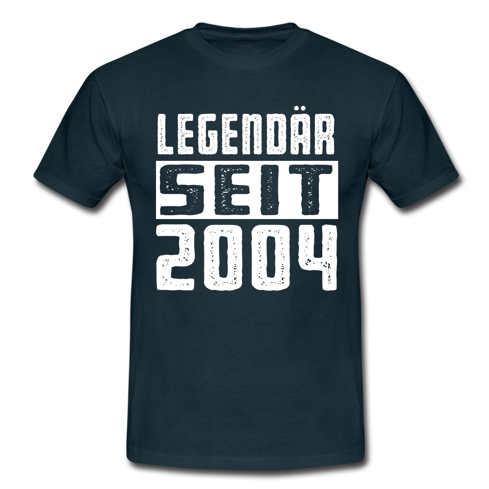 Geboren 2004 Geburtstags Shirt Legendär seit 2004 Geschenk T-Shirt - navy