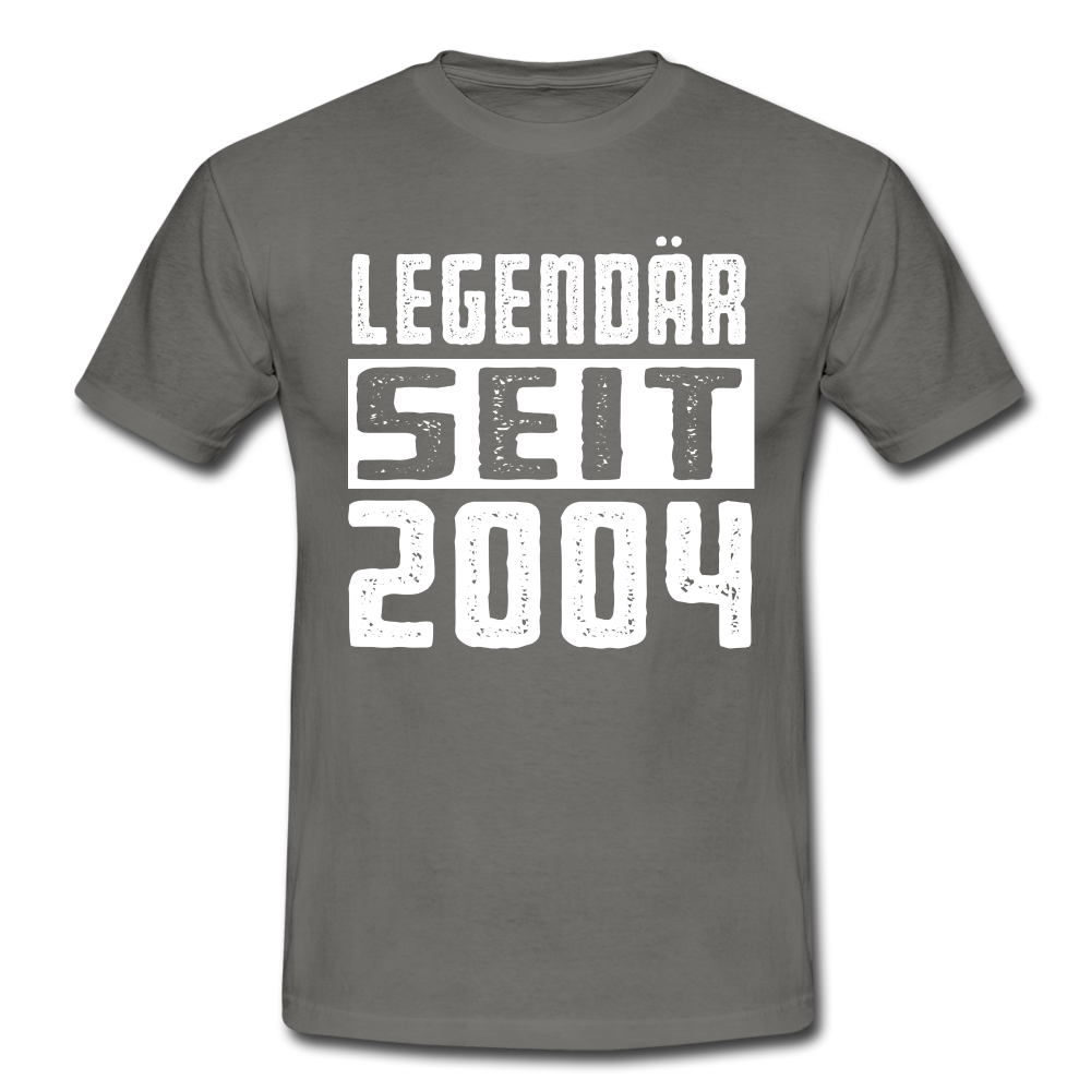 Geboren 2004 Geburtstags Shirt Legendär seit 2004 Geschenk T-Shirt - graphite grey