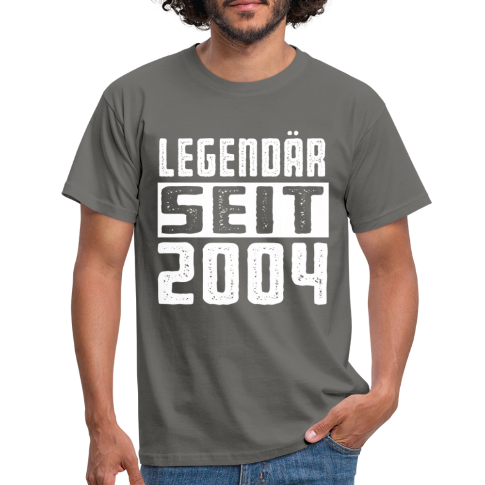 Geboren 2004 Geburtstags Shirt Legendär seit 2004 Geschenk T-Shirt - graphite grey