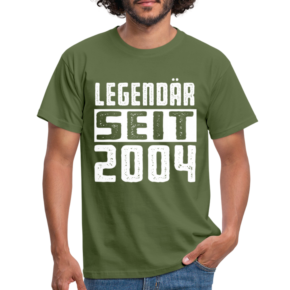 Geboren 2004 Geburtstags Shirt Legendär seit 2004 Geschenk T-Shirt - military green