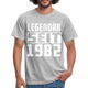 Geboren 1982 Geburtstags Shirt Legendär seit 1982 Geschenk T-Shirt - heather grey