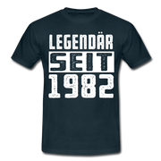 Geboren 1982 Geburtstags Shirt Legendär seit 1982 Geschenk T-Shirt - navy
