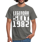 Geboren 1982 Geburtstags Shirt Legendär seit 1982 Geschenk T-Shirt - graphite grey