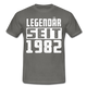 Geboren 1982 Geburtstags Shirt Legendär seit 1982 Geschenk T-Shirt - graphite grey