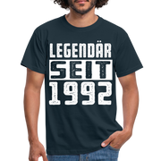 Geboren 1992 Geburtstags Shirt Legendär seit 1992 Geschenk T-Shirt - navy