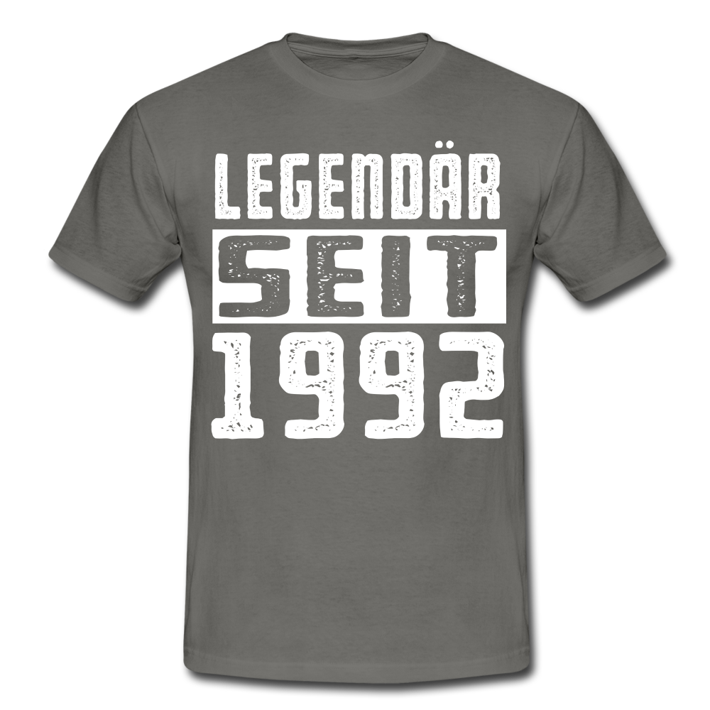 Geboren 1992 Geburtstags Shirt Legendär seit 1992 Geschenk T-Shirt - graphite grey