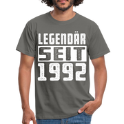 Geboren 1992 Geburtstags Shirt Legendär seit 1992 Geschenk T-Shirt - graphite grey
