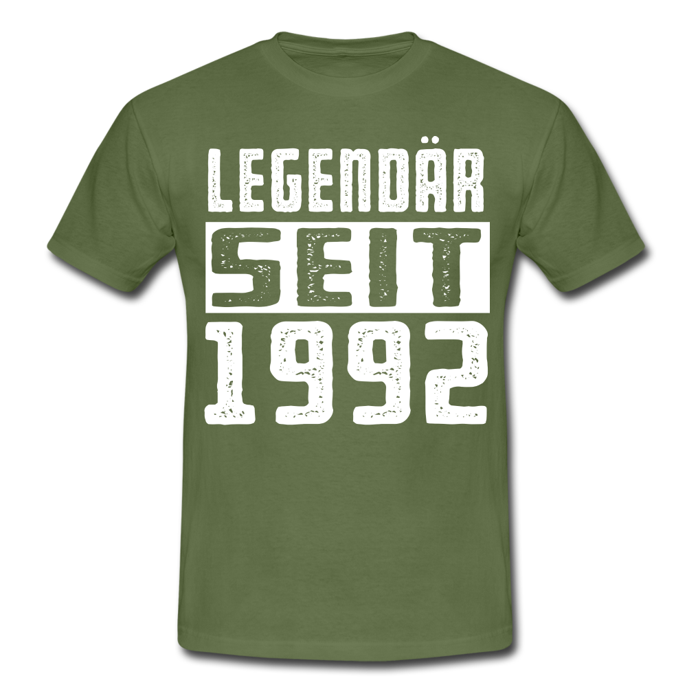 Geboren 1992 Geburtstags Shirt Legendär seit 1992 Geschenk T-Shirt - military green