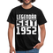 Geboren 1952 Geburtstags Shirt Legendär seit 1952 Geschenk T-Shirt - black