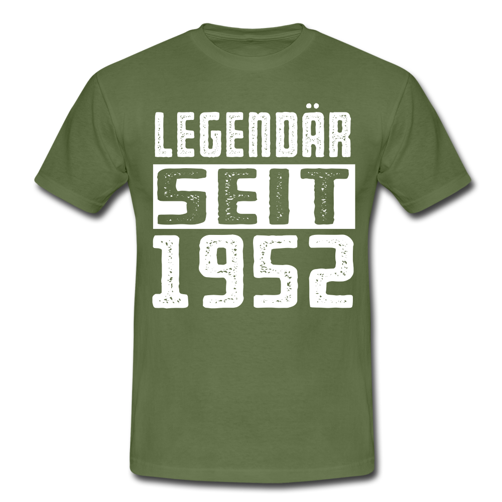 Geboren 1952 Geburtstags Shirt Legendär seit 1952 Geschenk T-Shirt - military green
