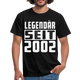 Geboren 2002 Geburtstags Shirt Legendär seit 2002 Geschenk T-Shirt - black