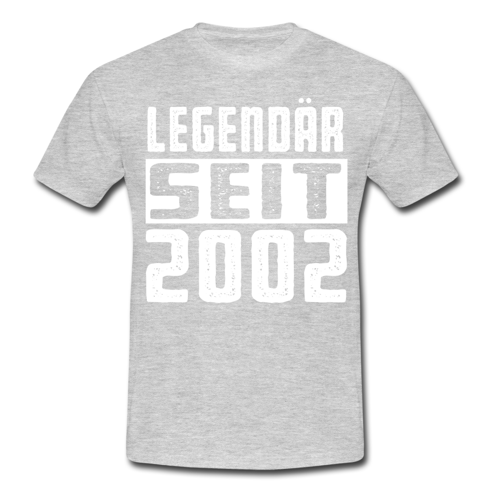 Geboren 2002 Geburtstags Shirt Legendär seit 2002 Geschenk T-Shirt - heather grey