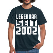Geboren 2002 Geburtstags Shirt Legendär seit 2002 Geschenk T-Shirt - navy