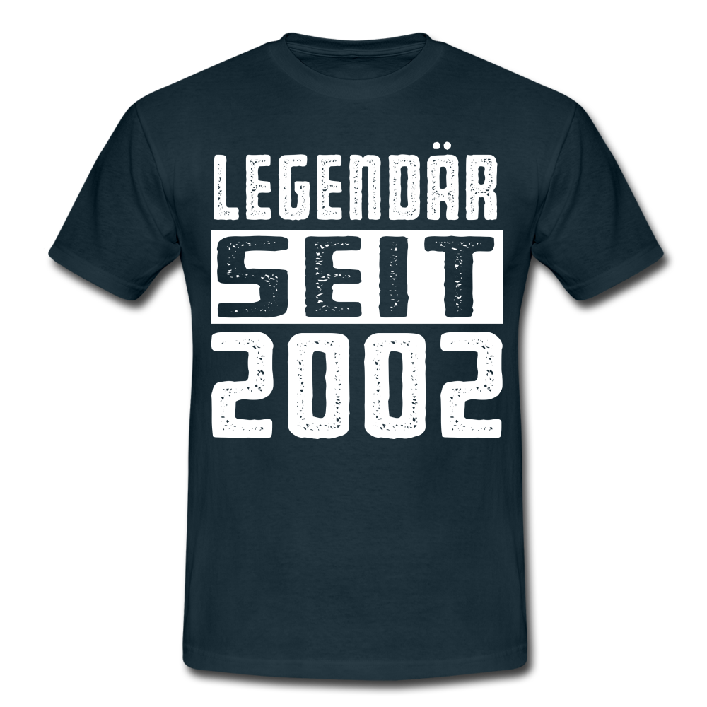 Geboren 2002 Geburtstags Shirt Legendär seit 2002 Geschenk T-Shirt - navy