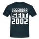Geboren 2002 Geburtstags Shirt Legendär seit 2002 Geschenk T-Shirt - navy