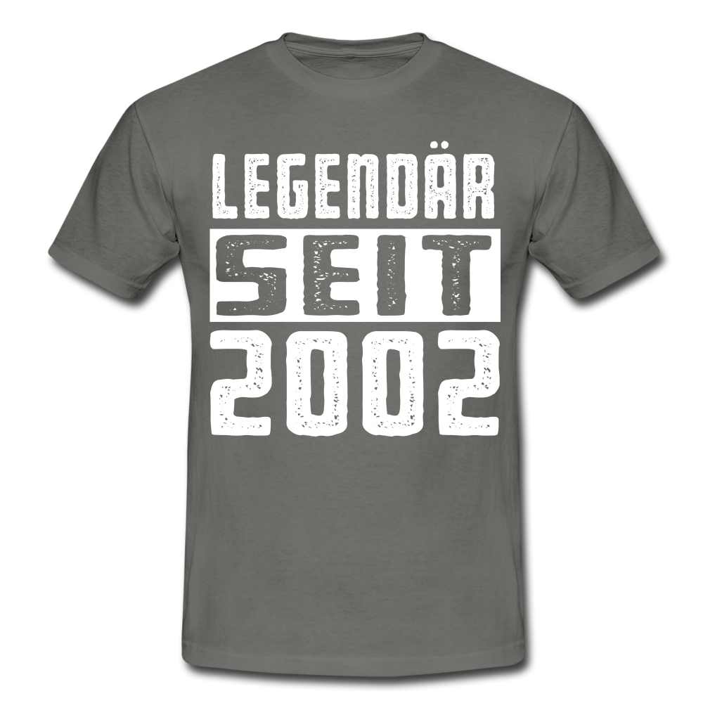 Geboren 2002 Geburtstags Shirt Legendär seit 2002 Geschenk T-Shirt - graphite grey