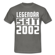 Geboren 2002 Geburtstags Shirt Legendär seit 2002 Geschenk T-Shirt - graphite grey