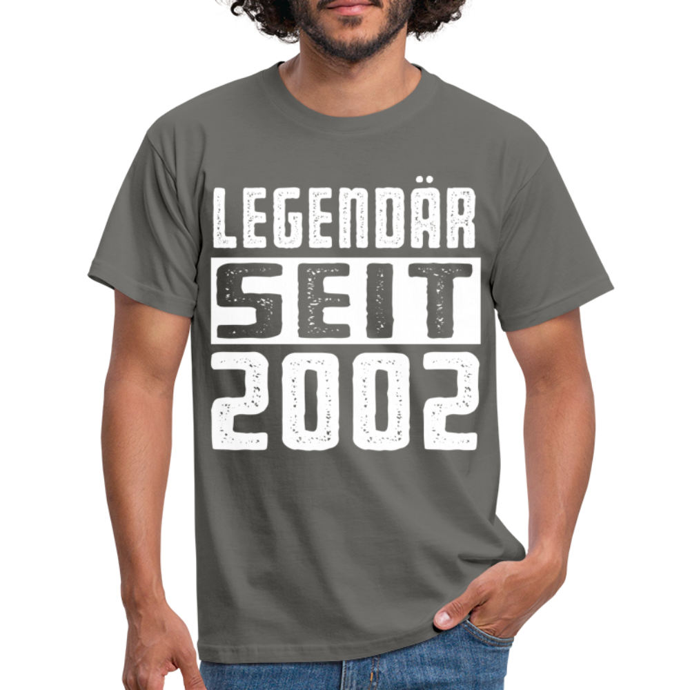 Geboren 2002 Geburtstags Shirt Legendär seit 2002 Geschenk T-Shirt - graphite grey