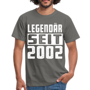 Geboren 2002 Geburtstags Shirt Legendär seit 2002 Geschenk T-Shirt - graphite grey