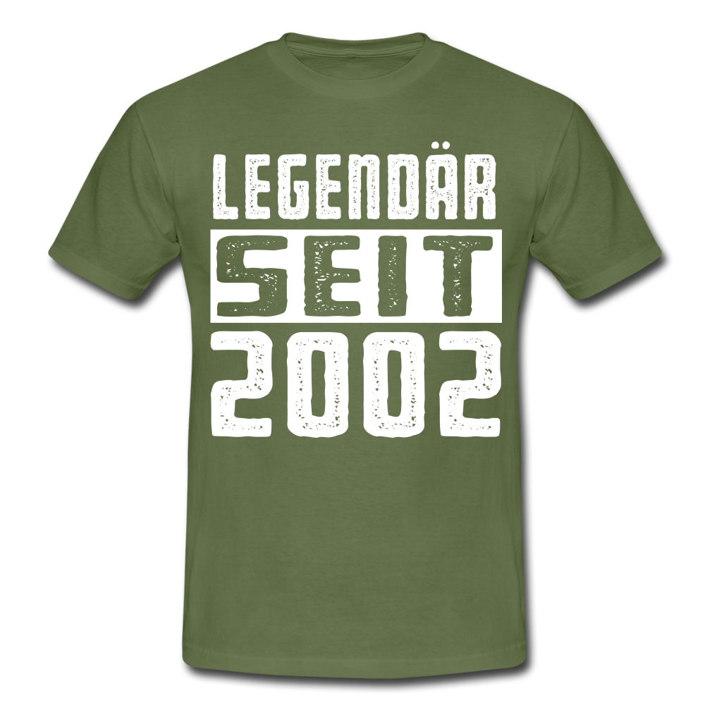 Geboren 2002 Geburtstags Shirt Legendär seit 2002 Geschenk T-Shirt - military green