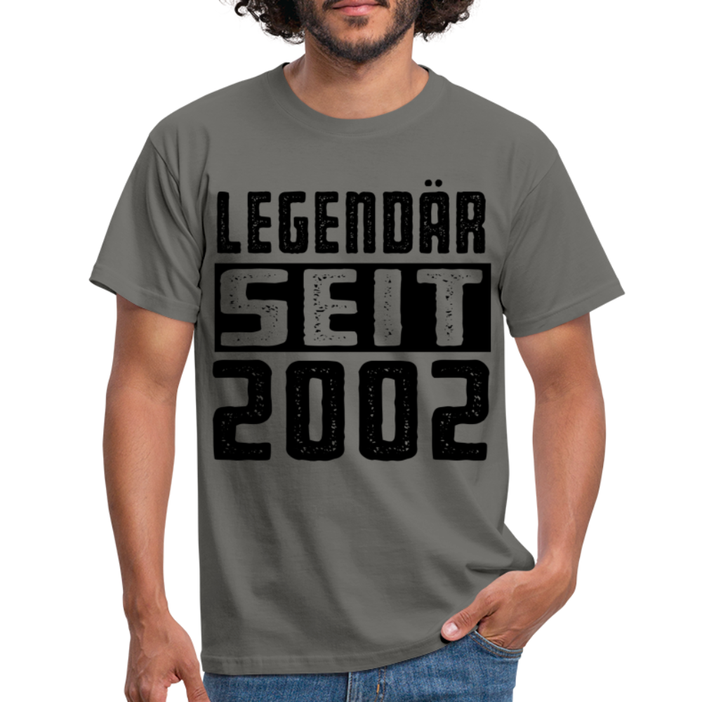 Geboren 2002 Geburtstags Shirt Legendär seit 2002 Geschenk T-Shirt - graphite grey