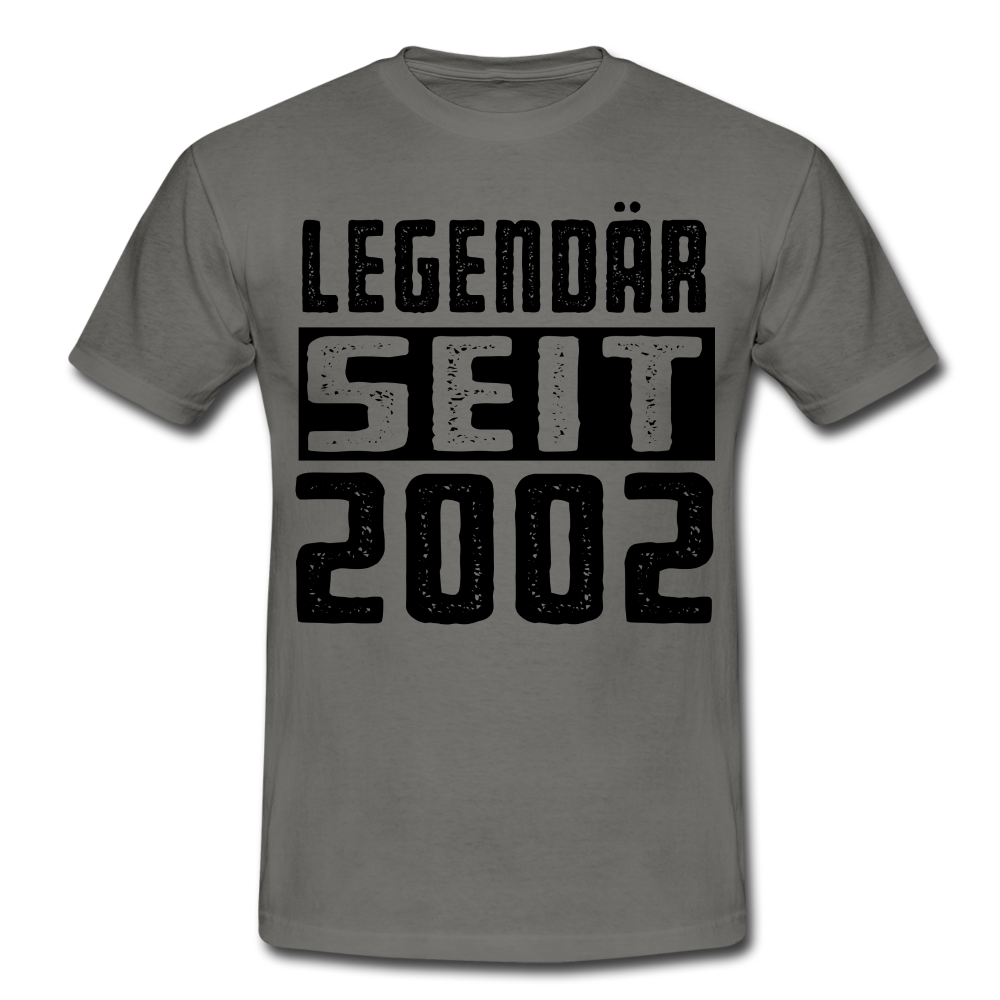 Geboren 2002 Geburtstags Shirt Legendär seit 2002 Geschenk T-Shirt - graphite grey