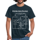 Problemlösung Logigram Shirt Witzig lustiges Geschenk T-Shirt - navy