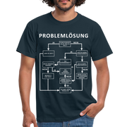 Problemlösung Logigram Shirt Witzig lustiges Geschenk T-Shirt - navy