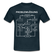 Problemlösung Logigram Shirt Witzig lustiges Geschenk T-Shirt - navy