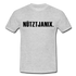 T-Shirt Witziger Spruch Plattdeutsch Norddeutsch Nützt ja nix T-Shirt - heather grey