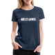 Frauen Premium T-Shirt Witziger Spruch Plattdeutsch Norddeutsch Nütztja nix T-Shirt - navy