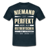 Ossi Ostdeutsch Shirt Lustiges T-Shirt Niemand ist Perfekt - navy