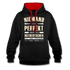 Ossi Ostdeutsch Pullover Lustiges Hoodie Niemand ist Perfekt - black/red