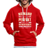 Ossi Ostdeutsch Pullover Lustiges Hoodie Niemand ist Perfekt - red/white