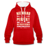 Ossi Ostdeutsch Pullover Lustiges Hoodie Niemand ist Perfekt - red/white