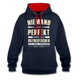 Ossi Ostdeutsch Pullover Lustiges Hoodie Niemand ist Perfekt - navy/red