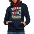 Ossi Ostdeutsch Pullover Lustiges Hoodie Niemand ist Perfekt - navy/red