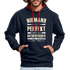 Ossi Ostdeutsch Pullover Lustiges Hoodie Niemand ist Perfekt - navy/red