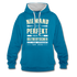 Ossi Ostdeutsch Pullover Lustiges Hoodie Niemand ist Perfekt - peacock blue/heather grey