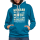 Ossi Ostdeutsch Pullover Lustiges Hoodie Niemand ist Perfekt - peacock blue/heather grey