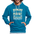 Ossi Ostdeutsch Pullover Lustiges Hoodie Niemand ist Perfekt - peacock blue/heather grey